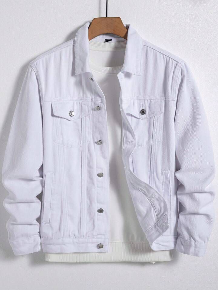 Men's Letter Printed Color Block Overized Varsity Jacket Without Hoodie